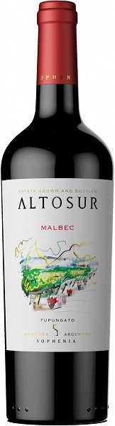 Вино Альтосур Мальбек (Altosur Malbec) красное сухое 0,75л Крепость 14,5%