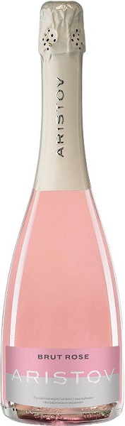 Вино игристое Аристов Розе (Aristov Rose Brut) розовое брют 0,75л Крепость 10,5%