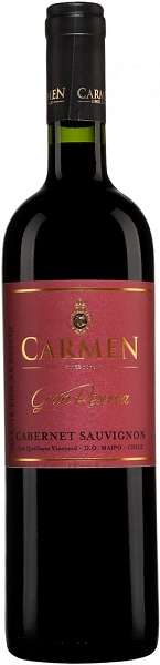 Вино Кармен Гран Резерва Каберне Совиньон (Carmen Gran Reserva) красное сухое 0,75л Крепость 14%