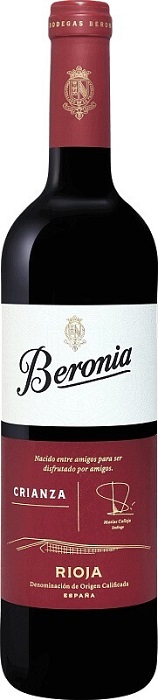 Вино Берония Крианса (Beronia Crianza) красное сухое 0,75л Крепость 13,5%