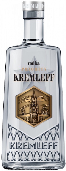 Водка Кремлефф Приорити (Kremleff Priority) 0,5л Крепость 40%