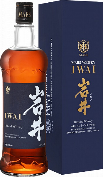 Виски Иваи Хомбо Сюдзо (Iwai Hombo Shuzo) 0,75л Крепость 40% в подарочной коробке