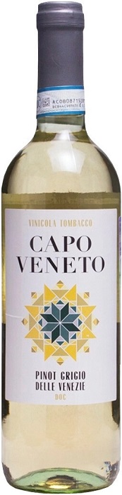 Вино Томбакко Капо Венето Пино Гриджио делле Венецие (Tombacco Capo Veneto) белое сухое 0,75л 12%
