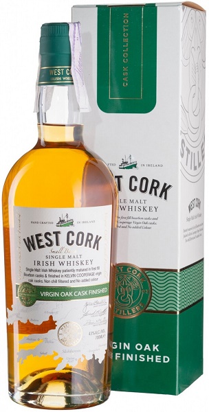 Виски Вест Корк Сингл Молт (West Cork Single Malt) 0,7л Крепость 43% в подарочной коробке