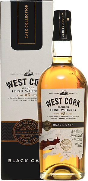 Виски Вест Корк Блэк Каск (West Cork Black Cask) 4 года 0,7л Крепость 40% в подарочной коробке