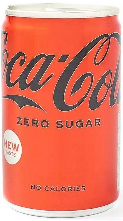 Напиток Кока-Кола Зеро (Coca-Cola Zero) газированный 150мл в жестяной банке