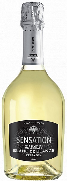 Вино игристое Сенсейшен Блан де Блан (Sensation Blanc de Blancs) белое брют 0,75 Крепость 11%