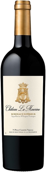 Вино Шато Ля Морин Бордо Супериор (Chateau La Maurine) красное сухое 0,75л Крепость 13,5%
