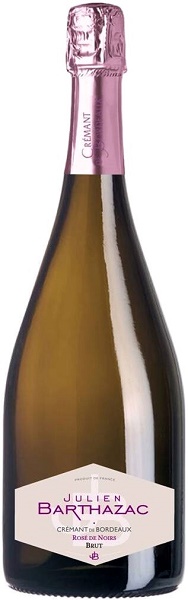 Вино игристое Жюльен Бартазак Розе де Нуар (Julien Barthazac) розовое брют 0,75л Крепость 12%