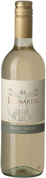 Вино Леонардо Пино Гриджио (Leonardo Pinot Grigio) белое сухое 0,75л Крепость 12%