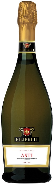 Вино игристое Филипетти Асти (Filipetti Asti) белое сладкое 0,75л Крепость 7%