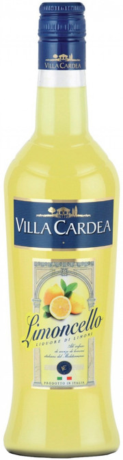 Ликер Вилла Кардеа Лимончелло (Villa Cardea Limoncello) десертный 0,7л Крепость 25%