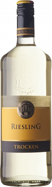 Вино Мюллерхоф Рислинг (Mullerhof Riesling) сортовое белое сухое 1л Крепость 11,5%