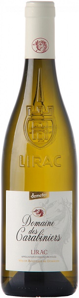 Вино Домен де Карабинье Лирак Блан (Domaine des Carabiniers Lirac) белое сухое 0,75л 13%