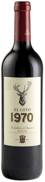 Вино Эль Кото 1970 Риоха (El Coto 1970 Rioja) красное сухое 0,75л Крепость 13%