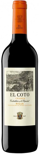 Вино Эль Кото Крианца (El Coto Crianza) красное сухое 0,75л Крепость 13,5%