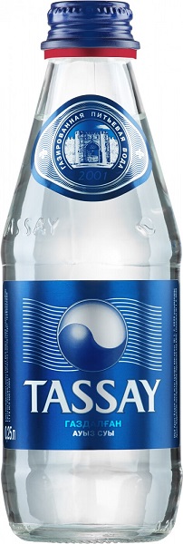 Вода Тассай (Tassay) газированная 250мл в стеклянной бутылке