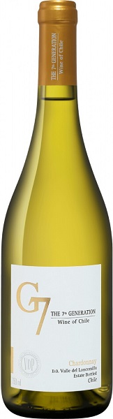 Вино Джи 7 Шардоне (G7 Chardonnay) белое сухое 0,75л Крепость 13%