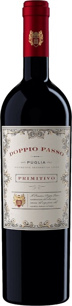 Вино Доппио Пассо Примитиво (Doppio Passo Primitivo) красное полусухое 0,75л Крепость 13%