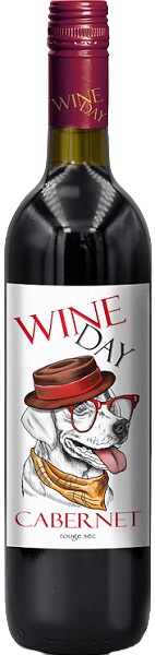 Вино Вайн Дэй Каберне (Wine Day Cabernet) ординарное сортовое красное сухое 0,75л Крепость 12%