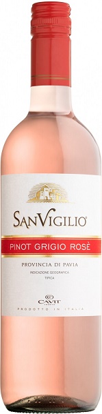Вино Санвиджилио Пино Гриджио Розе (Sanvigilio Pinot Grigio Rose) розовое сухое 0,75л Крепость 12%