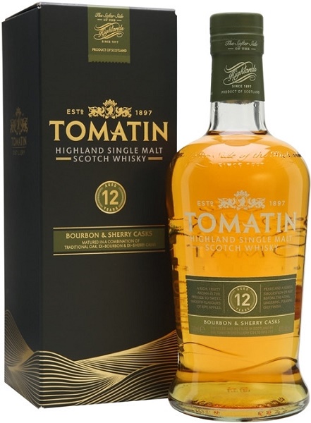 Виски Томатин (Tomatin) 12 лет 0,7л Крепость 43% в подарочной коробке