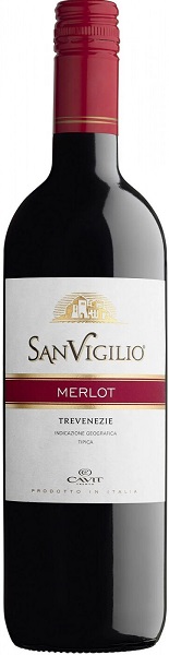 Вино Санвиджилио Мерло (Sanvigilio Merlot) белое сухое 0,75л Крепость 12,5%