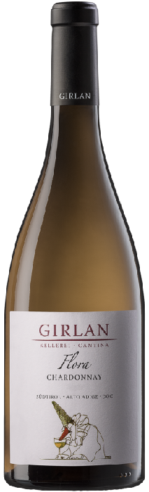 Вино Гирлан Флора Шардоне (Girlan Flora Chardonnay) белое сухое 0,75л Крепость 13,5%