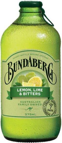 Лимонад Бандаберг Лимон, Лайм & Пряности (Bundaberg Lemon, Lime & Bitters) 375 мл стеклянная бутылка