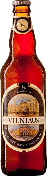 Пиво Вильнюс (Beer Vilniaus) нефильтрованное темное 0,5л Крепость 5,8%