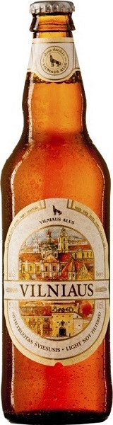 Пиво Вильнюс (Vilniaus) нефильтрованное светлое 0,5л Крепость 5% стеклянная бутылка