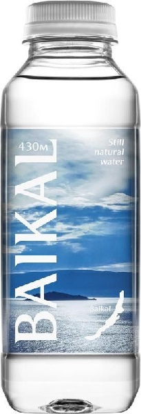 Вода Байкал 430 (Baikal 430) природная негазированная 0,45л в пластиковой бутылке