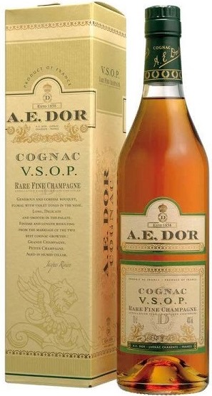 Коньяк А.Е.Дор Рар Фин Шампань (Cognac A.E. Dor Rare Fine Champagne) VSOP 0,7л 40% в коробке