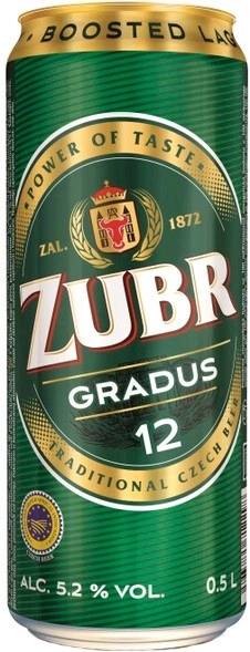 Пиво Зубр Градус (Zubr Gradus) светлое 0,5л Крепость 5,2% в жестяной банке