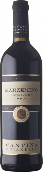Вино Пуйанелло Марцемино (Puianello Marzemino) красное полусладкое 0,75л Крепость 8,5%
