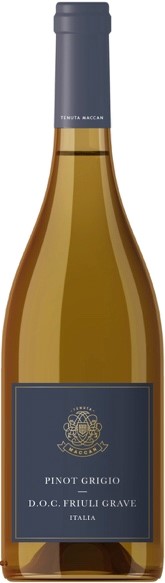 Вино Тенута Маккан Пино Гриджио Граве дель Фриули (Tenuta Maccan) белое сухое 0,75л Крепость 13%