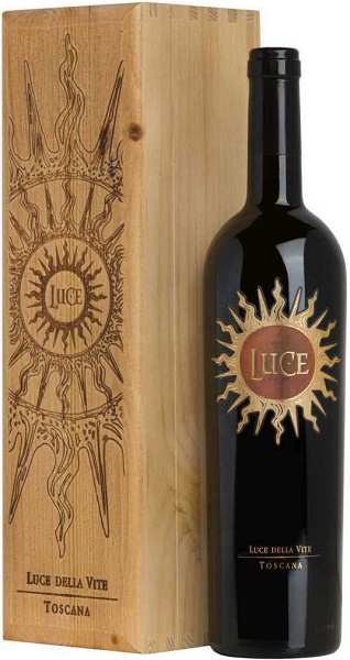 Вино Люче Делла Вите (Luce) красное сухое 0,75л 15% в деревянной коробке