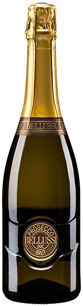 Вино игристое Беллусси Просекко (Bellussi Prosecco Brut) белое брют 0,75л Крепость 11%