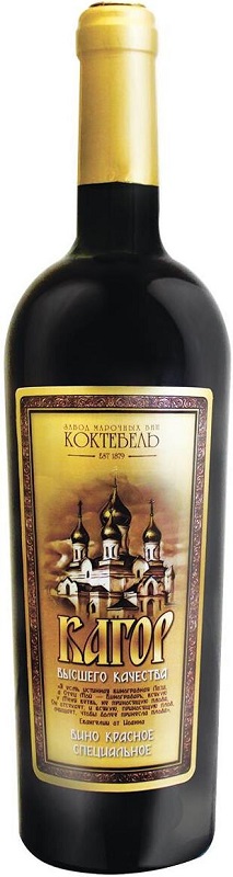 Вино ликерное Кагор Коктебель Высшего Качества (Kagor Коктебель) красное сладкое 0,75л 16%