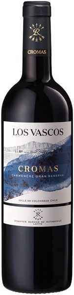 Вино Лос Васкос Кромас Карменере Гран Ресерва (Los Vascos Cromas) красное сухое 0,75л Крепость 14,5%