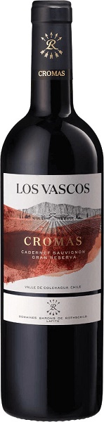 Вино Лос Васкос Кромас Каберне Совиньон Гран Ресерва (Los Vascos Cromas) красное сухое 0,75л 14,5%