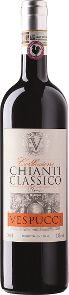 Вино Веспуччи Кьянти Классико Ризерв (Vespucci Chianti Classico Riserva) красное сухое 0,75л 13%