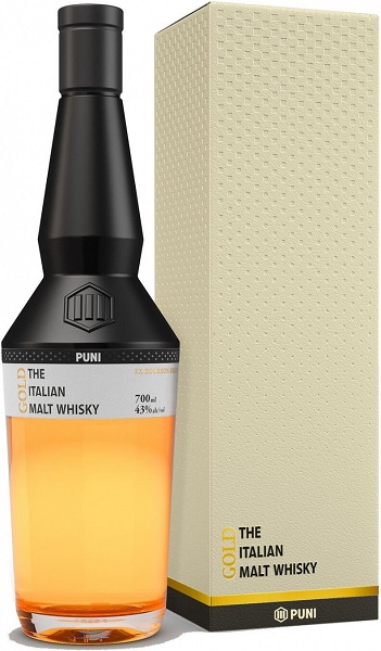 Виски Пуни Голд (Whiskey Puni Gold) 5 лет 0,7л Крепость 43% в подарочной коробке