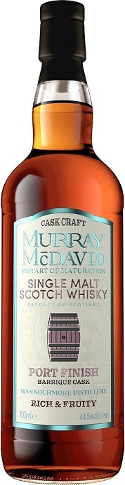 Виски Мюррей МакДэвид Каск Крафт Маннохмор Порт Финиш (Murray McDavid Cask Craft) 3 года 0,7л 44,5%