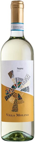 Вино Вилла Молино Соаве (Villa Molino Soave) белое сухое 0,75л Крепость 11,5%