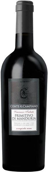 Вино Конте ди Кампиано Примитиво ди Мандурия (Conte di Campiano) красное полусухое 0,75л 14,5%