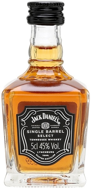 Виски Джек Дэниэлс Сингл Баррель (Jack Daniels Single Barrel) 50мл Крепость 45%