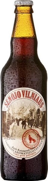 Пиво Старый Вильнюс (Senojo Vilniaus) с пряностями темное 0,5л Крепость 7% стеклянная бутылка