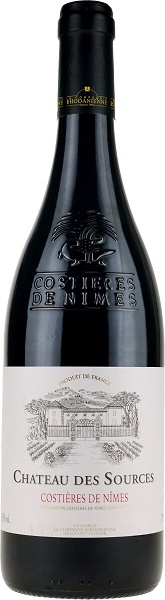 Вино Шато де Сурс Костьер де Ним (Chateau des Sources Costieres de Nimes) красное сухое 0,75л 14%