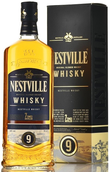 Виски Нествилле (Nestville) 9 лет 0,7л Крепость 40% в подарочной упаковке